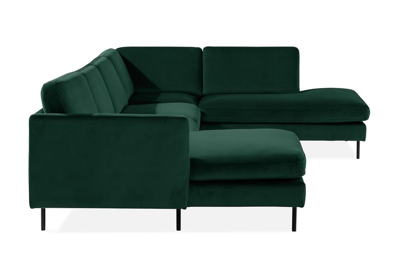 Teodin U-soffa med Divan Sammet Vänster - Grön - Möbler - Soffa - U-soffa