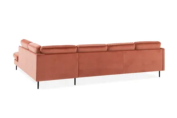 Teodin U-soffa med Divan Sammet Vänster - Rosa - Möbler - Soffa - U-soffa
