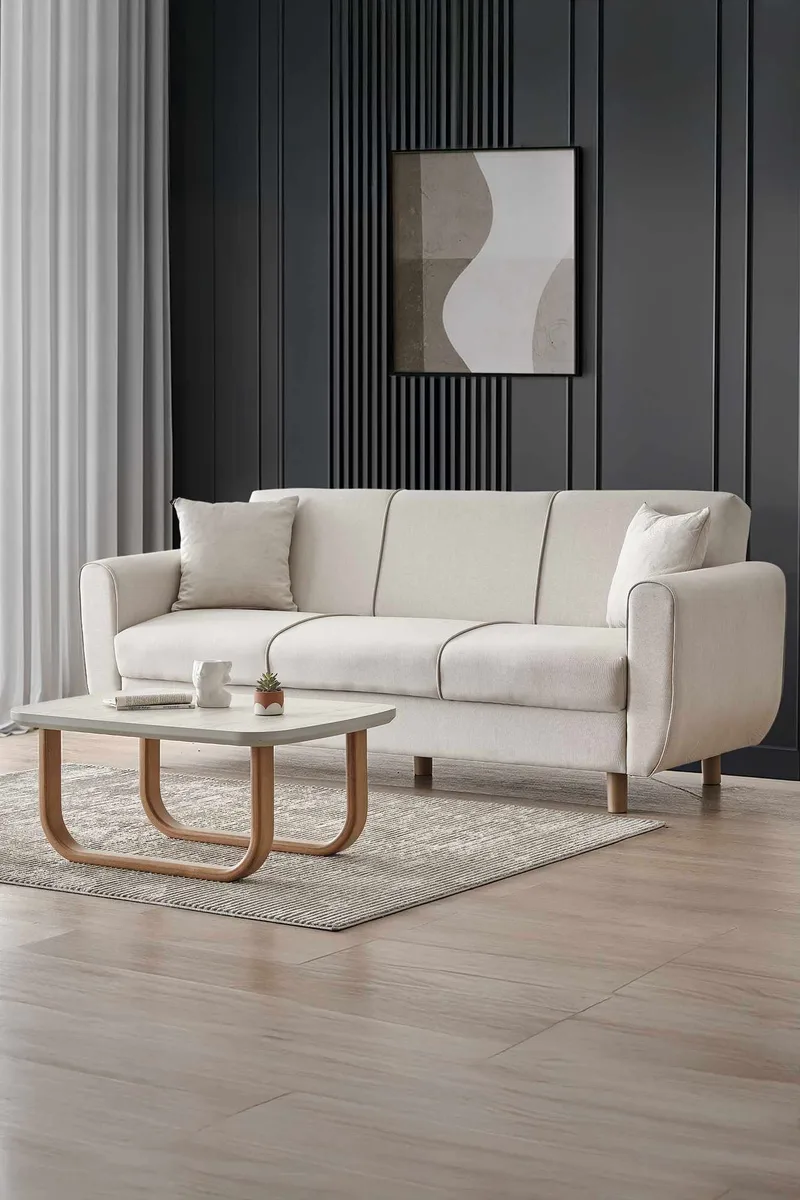 Torlan 3-sits Soffa, Beige