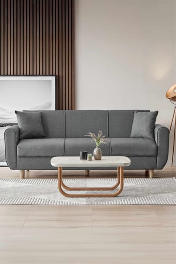 Torlan 3-sits Soffa - Mörkgrå - Möbler - Soffa - Bäddsoffa