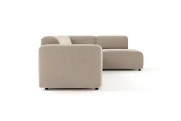 Torvasen 5-sits Soffa med Divan Höger i Tyg - Beige - Möbler - Soffa - Divansoffor & schäslongsoffa