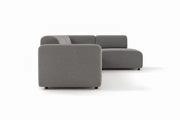Torvasen 5-sits Soffa med Divan Höger i Tyg - Grå - Möbler - Soffa - Divansoffor & schäslongsoffa