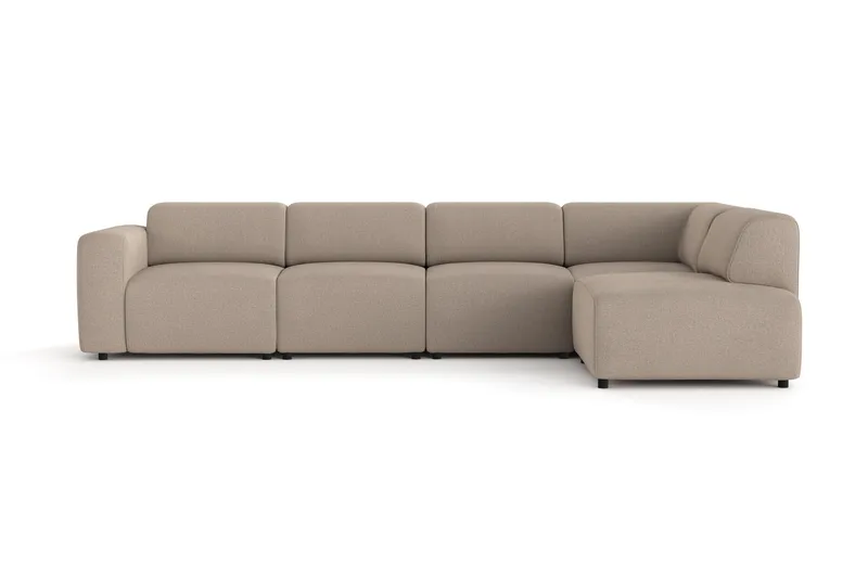 Torvasen 5-sits Soffa med Divan Höger i Tyg - Greige - Möbler - Soffa - Divansoffor & schäslongsoffa