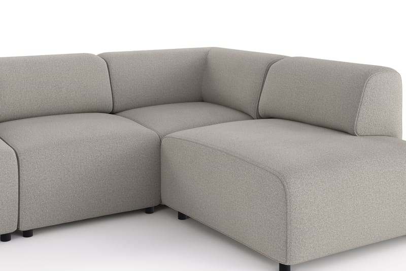 Torvasen 5-sits Soffa med Divan Höger i Tyg - Ljusgrå - Möbler - Soffa - Divansoffor & schäslongsoffa