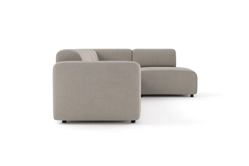 Torvasen 5-sits Soffa med Divan Höger i Tyg - Ljusgrå - Möbler - Soffa - Divansoffor & schäslongsoffa