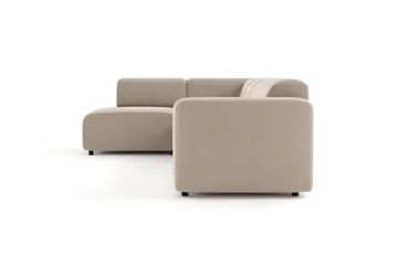 Torvasen 5-sits Soffa med Divan Vänster i Tyg - Beige - Möbler - Soffa - Divansoffor & schäslongsoffa