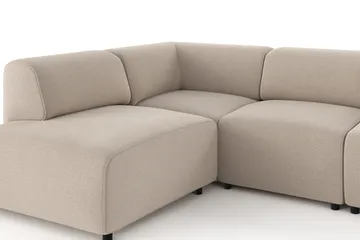Torvasen 5-sits Soffa med Divan Vänster i Tyg - Beige - Möbler - Soffa - Divansoffor & schäslongsoffa