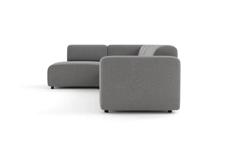 Torvasen 5-sits Soffa med Divan Vänster i Tyg - Grå - Möbler - Soffa - Divansoffor & schäslongsoffa