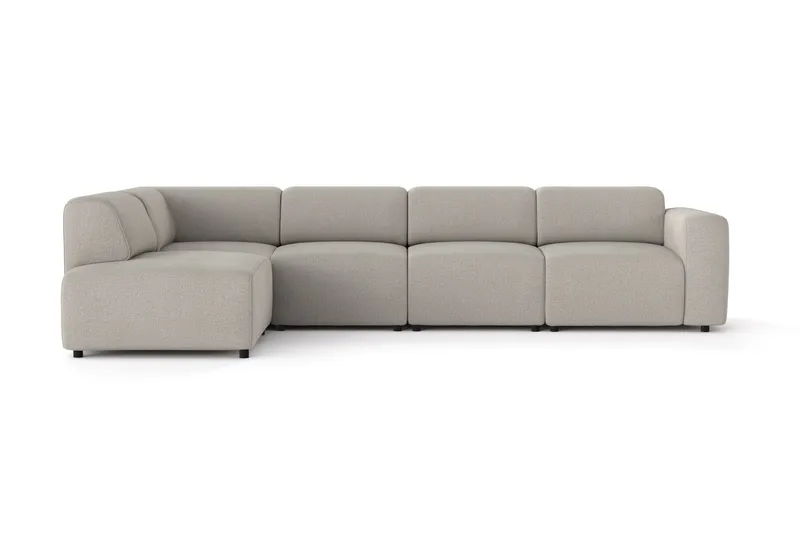 Torvasen 5-sits Soffa med Divan Vänster i Tyg - Ljusgrå - Möbler - Soffa - Divansoffor & schäslongsoffa