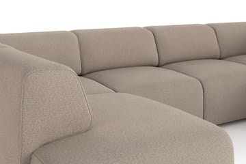 Torvasen 6-sits Soffa med Dubbeldivan i Tyg - Greige - Möbler - Soffa - U-soffa