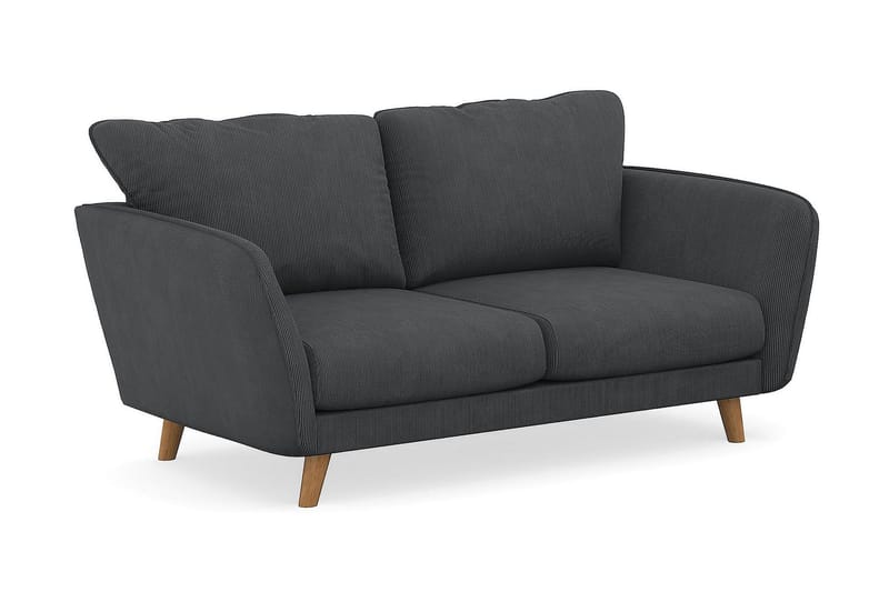 Trend Lyx 2-sits Manchestersoffa - Mörkgrå - Möbler - Soffa - 2 sits soffa