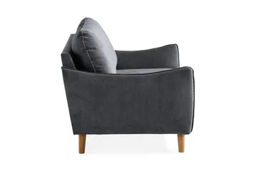 Trend Lyx 2-sits Soffa - Mörkgrå/Ek - Möbler - Soffa - 2 sits soffa