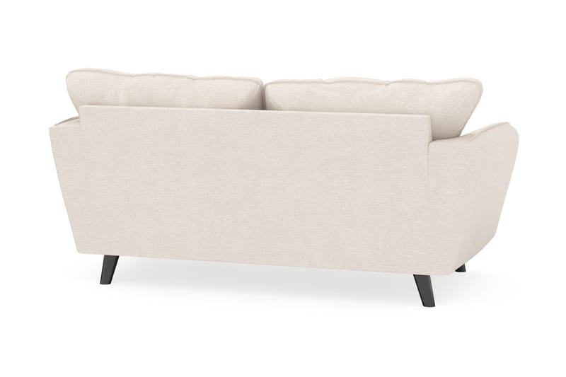 Trend Lyx 2-sits Soffa med Svängda Armstöd i Tyg - Beige - Möbler - Soffa - 2 sits soffa