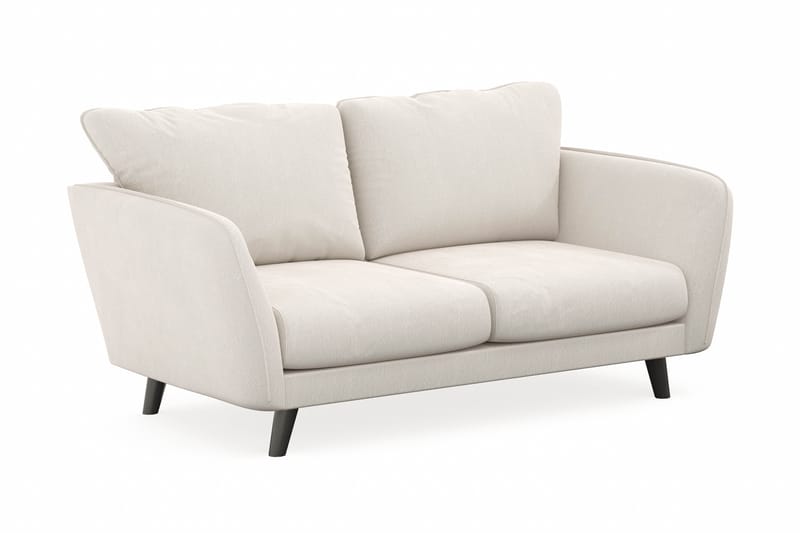 Trend Lyx 2-sits Soffa - Vit Sammet - Divansoffor & schäslongsoffa - 2 sits soffa med divan