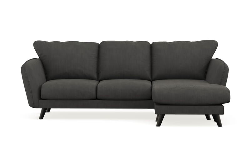 Trend Lyx 3-sits Divansoffa Höger - Mörkgrå Manchester - Divansoffor & schäslongsoffa - 4 sits soffa med divan