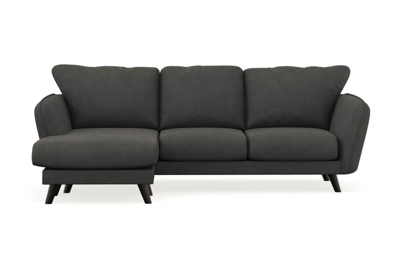 Trend Lyx 3-sits Divansoffa Vänster - Mörkgrå Manchester - Divansoffor & schäslongsoffa - 4 sits soffa med divan