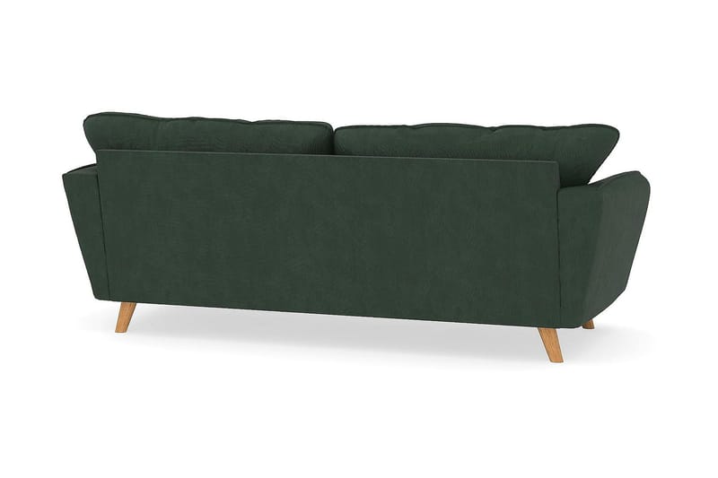 Trend Lyx 3-sits Manchestersoffa - Mörkgrön - Möbler - Soffa - 3 sits soffa