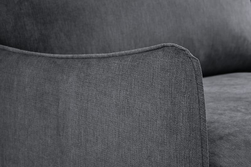 Trend Lyx 3-sits Soffa - Mörkgrå/Ek - Möbler - Soffa - 3 sits soffa