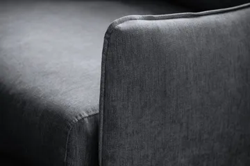 Trend Lyx 3-sits Soffa - Mörkgrå/Svart - Möbler - Soffa - 3 sits soffa