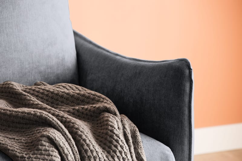 Trend Lyx 3-sits Soffa - Mörkgrå/Svart - Möbler - Soffa - 3 sits soffa