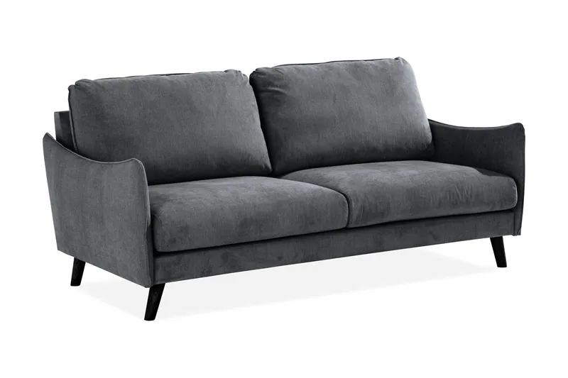 Trend Lyx 3-sits Soffa - Mörkgrå/Svart - Möbler - Soffa - 3 sits soffa