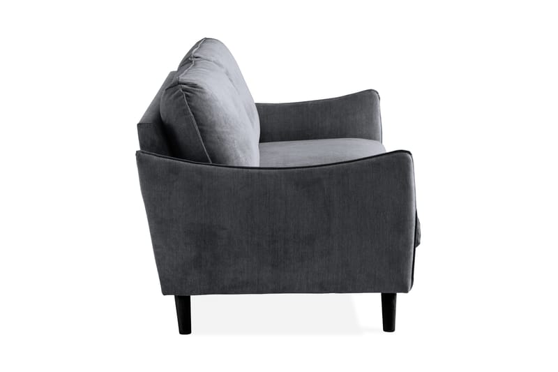 Trend Lyx 3-sits Soffa - Mörkgrå/Svart - Möbler - Soffa - 3 sits soffa