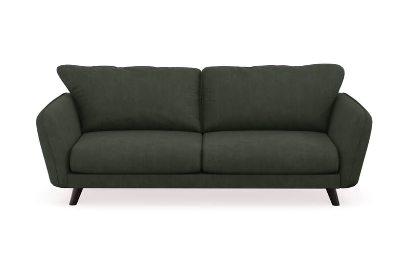 Trend Lyx 3-sits Soffa - Mörkgrön Manchester - 3 sits soffa med divan - Divansoffor & schäslongsoffa