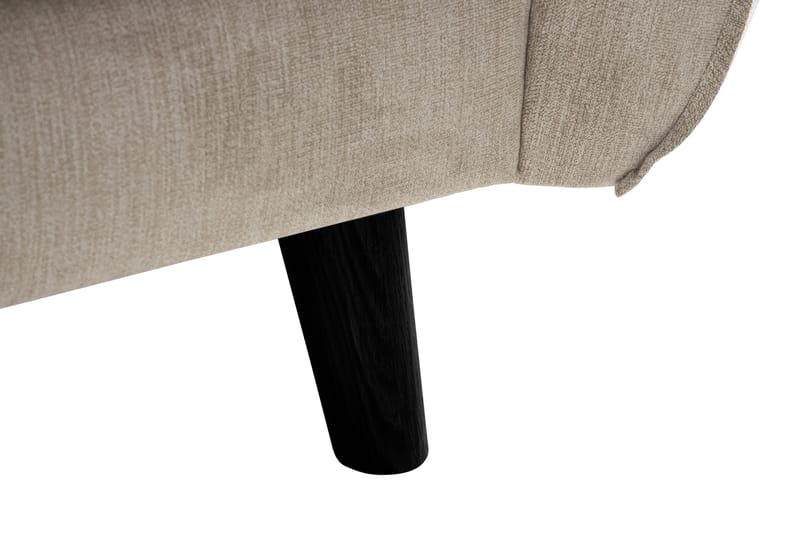 Trend Lyx 3-sits Soffa med Vinklade Armstöd i Tyg - Beige - Möbler - Soffa - 3 sits soffa