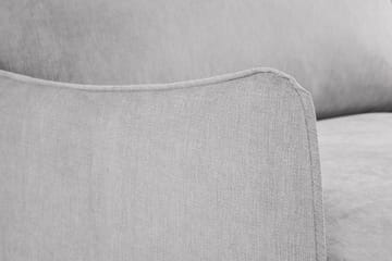 Trend Lyx 3-sits Soffa med Vinklade Armstöd i Tyg - Ljusgrå - Möbler - Soffa - 3 sits soffa
