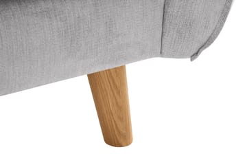 Trend Lyx 3-sits Soffa med Vinklade Armstöd i Tyg - Ljusgrå - Möbler - Soffa - 3 sits soffa