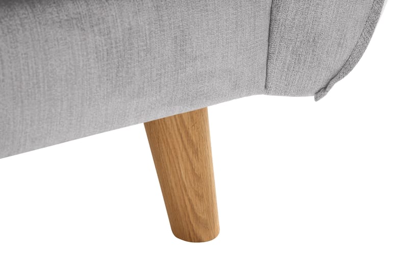 Trend Lyx 3-sits Soffa med Vinklade Armstöd i Tyg - Ljusgrå - Möbler - Soffa - 3 sits soffa