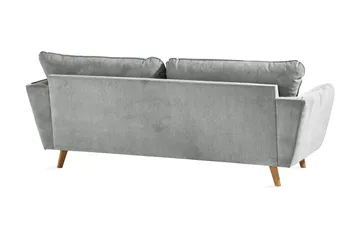 Trend Lyx 3-sits Tygsoffa - Grå - Möbler - Soffa - 3 sits soffa