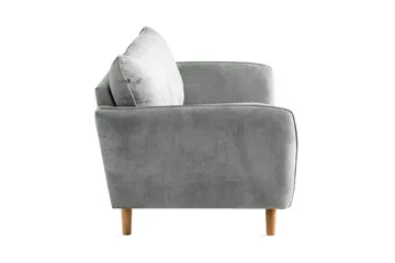 Trend Lyx 3-sits Tygsoffa - Grå - Möbler - Soffa - 3 sits soffa
