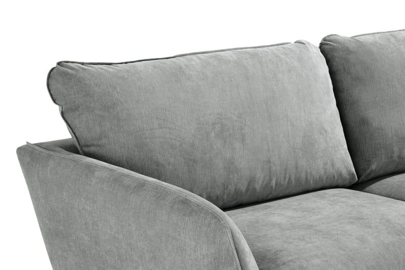 Trend Lyx 3-sits Tygsoffa - Grå - Möbler - Soffa - 3 sits soffa