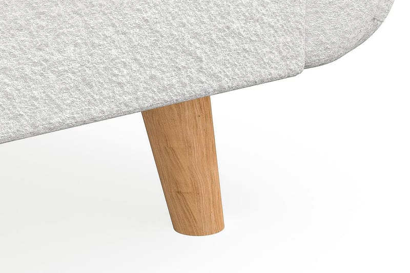 Trend Lyx 4-sits Högervänd U-formad Soffa med Divan och Schäslong i Bouclé - Vit - Möbler - Soffa - U-soffa