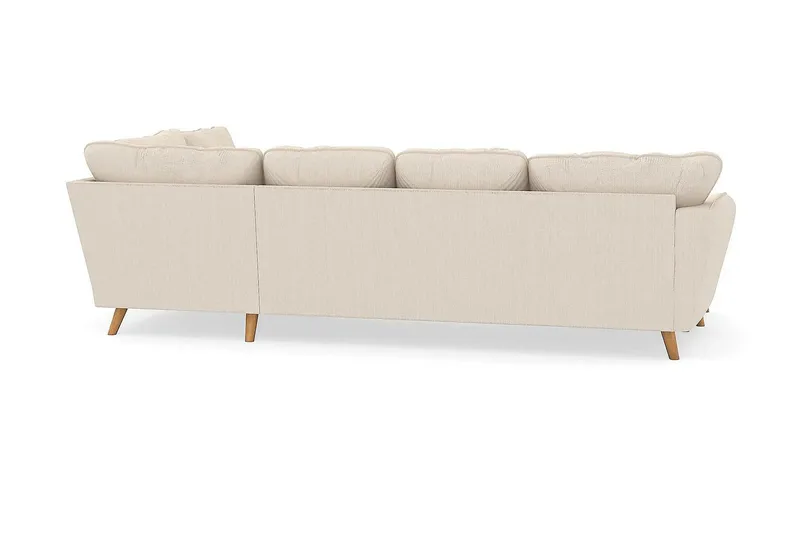 Trend Lyx 4-sits Högervänd U-formad Soffa med Divan och Schäslong i Manchester - Beige - Möbler - Soffa - U-soffa