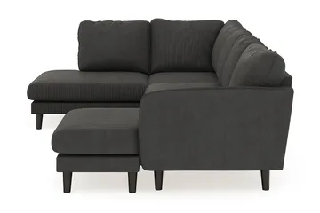 Trend Lyx 4-sits Högervänd U-formad Soffa med Divan och Schäslong i Manchester - Mörkgrå - Möbler - Soffa - U-soffa
