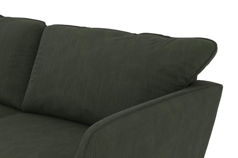 Trend Lyx 4-sits Högervänd U-formad Soffa med Divan och Schäslong i Manchester - Mörkgrön - Möbler - Soffa - U-soffa