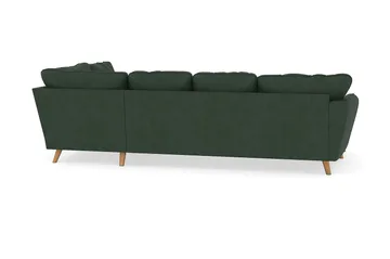 Trend Lyx 4-sits Högervänd U-formad Soffa med Divan och Schäslong i Manchester - Mörkgrön - Möbler - Soffa - U-soffa
