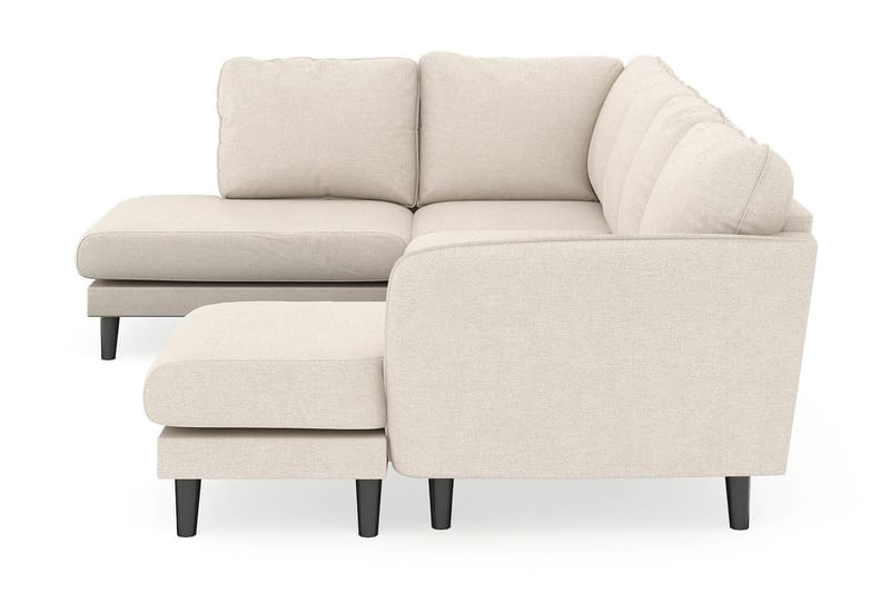 Trend Lyx 4-sits Högervänd U-formad Soffa med Divan och Schäslong i Tyg - Beige - Möbler - Soffa - U-soffa