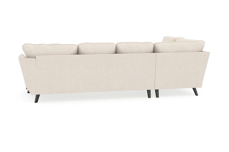 Trend Lyx 4-sits Högervänd U-formad Soffa med Divan och Sch äslong i Tyg - Beige - Möbler - Soffa - U-soffa
