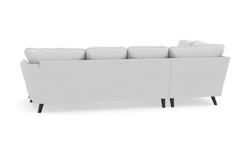 Trend Lyx 4-sits Högervänd U-formad Soffa med Divan och Schäslong i Tyg - Ljusgrå - Möbler - Soffa - U-soffa