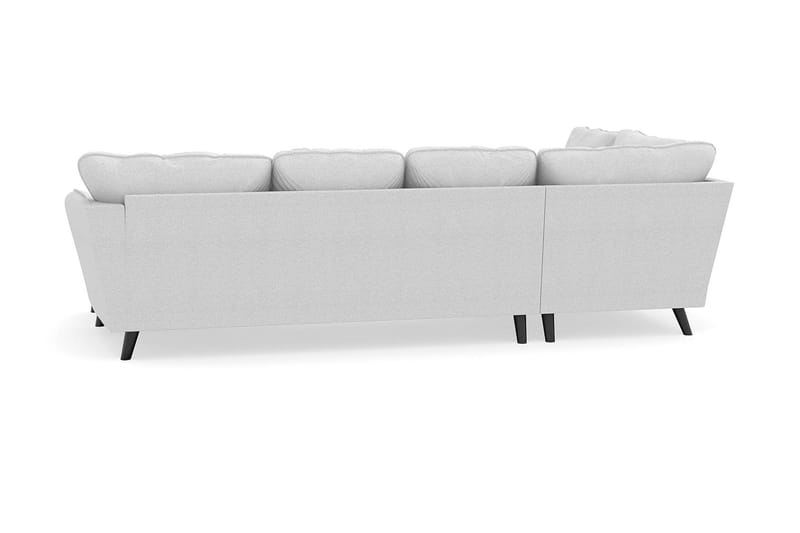 Trend Lyx 4-sits Högervänd U-formad Soffa med Divan och Schäslong i Tyg - Ljusgrå - Möbler - Soffa - U-soffa