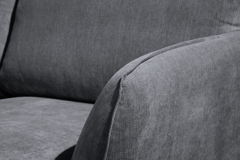 Trend Lyx 4-sits Högervänd U-formad Soffa med Divan och Schäslong i Tyg - Mörkgrå - Möbler - Soffa - U-soffa