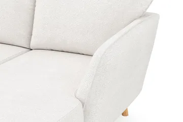 Trend Lyx 4-sits Vänstervänd U-formad Soffa med Divan och Schäslong i Bouclé - Vit - Möbler - Soffa - U-soffa