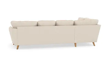 Trend Lyx 4-sits Vänstervänd U-formad Soffa med Divan och Schäslong i Manchester - Beige - Möbler - Soffa - U-soffa