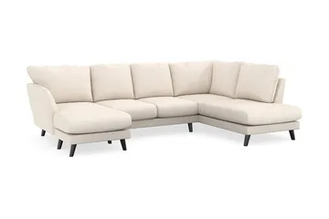 Trend Lyx 4-sits Vänstervänd U-formad Soffa med Divan och Schäslong i Manchester - Beige - Möbler - Soffa - U-soffa