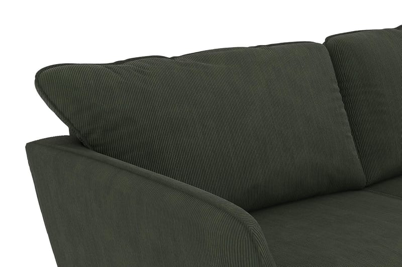 Trend Lyx 4-sits Vänstervänd U-formad Soffa med Divan och Schäslong i Manchester - Mörkgrön - Möbler - Soffa - U-soffa