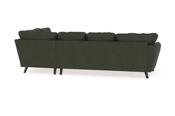 Trend Lyx 4-sits Vänstervänd U-formad Soffa med Divan och Schäslong i Manchester - Mörkgrön - Möbler - Soffa - U-soffa