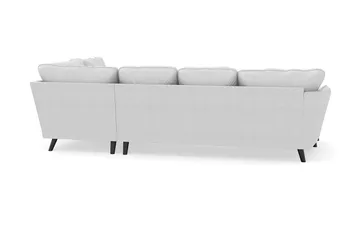 Trend Lyx 4-sits Vänstervänd U-formad Soffa med Divan och Schäslong i Tyg - Ljusgrå - Möbler - Soffa - U-soffa